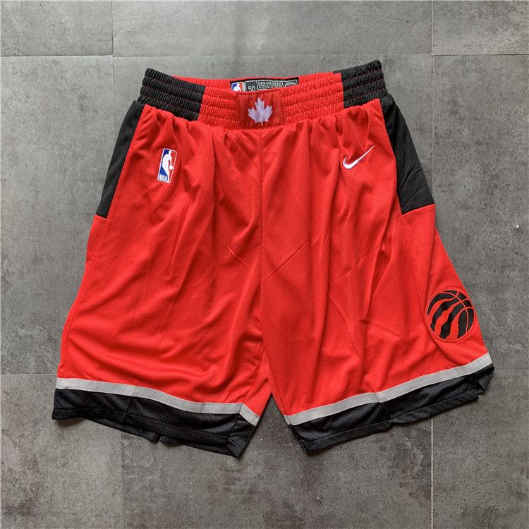 Cheap Men NBA Toronto Raptors Red Nike Shorts 04161